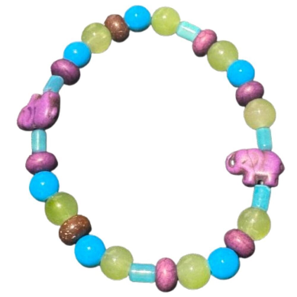 Elephant beaded bracelet OS Stretch (WJW002)
